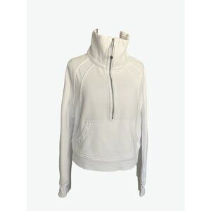 Lululemon crop white oversized  sweatshirt 42’chest 19’ long like new